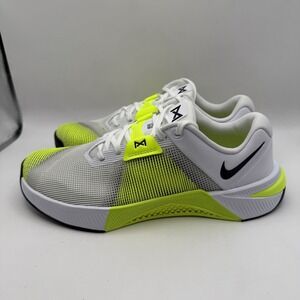 Nike Metcon 10 CrossFit Training Shoes Mens 8.5 White Volt HJ1875-101 New